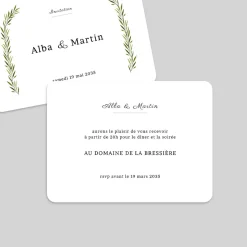 Carte D'invitation Mariage^Planet cards Arche et feuillage