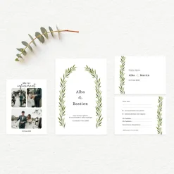 Faire-part Mariage Chic | Faire-part Mariage Bohème^Planet cards Arche et feuillage