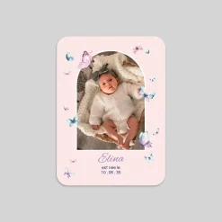 Faire-part Naissance Animaux | Faire-part Naissance Fille^Planet cards Arche et Papillons Délicats