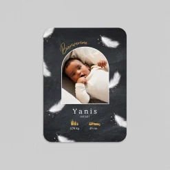 Faire-part Naissance Garçon^Planet cards Arche, Plume et Ardoise