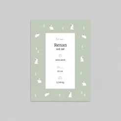 Faire-part Naissance Animaux | Faire-part Naissance Garçon^Planet cards Arctique Lapin