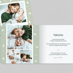 Faire-part Naissance Animaux | Faire-part Naissance Garçon^Planet cards Arctique Lapin