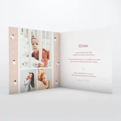 Faire-part Naissance Animaux^Planet cards Arctique Pingouin et photo vintage