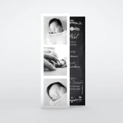Faire-part Naissance Marque-page | Faire-part Naissance Garçon^Planet cards Ardoise vintage fleuri