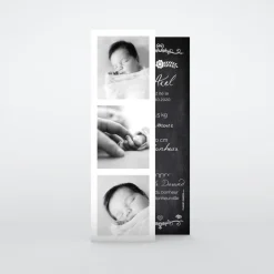 Faire-part Naissance Marque-page | Faire-part Naissance Garçon^Planet cards Ardoise vintage fleuri