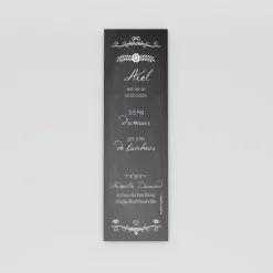 Faire-part Naissance Marque-page | Faire-part Naissance Garçon^Planet cards Ardoise vintage fleuri