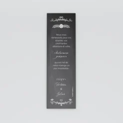 Carte Remerciement Mariage Marque-page^Planet cards Ardoise vintage marque-page