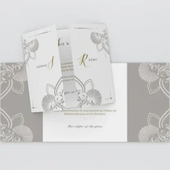 Faire-part Mariage Chic^Planet cards Art nouveau et arabesque