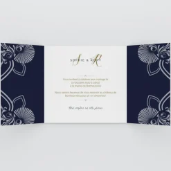 Faire-part Mariage Chic^Planet cards Art nouveau et arabesque