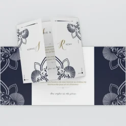 Faire-part Mariage Chic^Planet cards Art nouveau et arabesque
