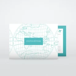 Coupon-réponse Mariage^Planet cards Autour du monde