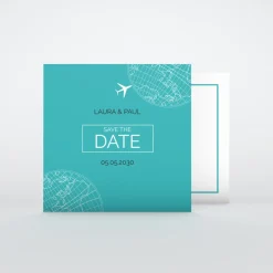 Save The Date^Planet cards Autour Du Monde