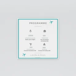 Programme De Mariage^Planet cards Autour du monde