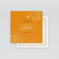 Save The Date^Planet cards Autour Du Monde