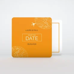 Save The Date^Planet cards Autour Du Monde