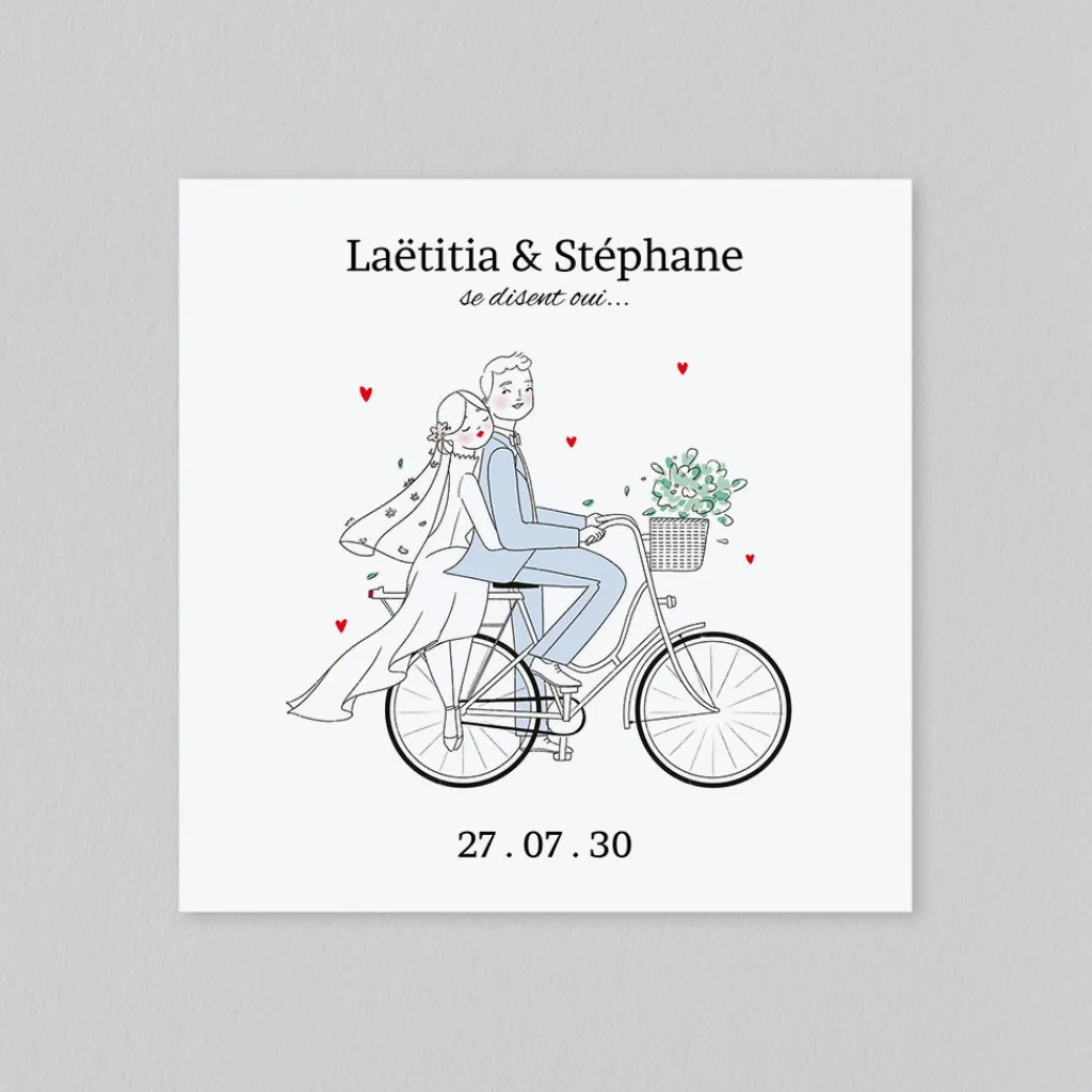 Créations En Collaboration | Faire-part Mariage Original^Planet cards Balade à Vélo
