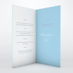 Menu Baptême^Planet cards Baptême Délicat