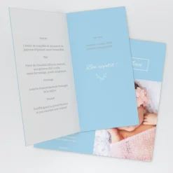 Menu Baptême^Planet cards Baptême Délicat