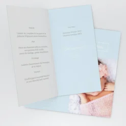 Menu Baptême^Planet cards Baptême Délicat