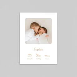 Faire-part Naissance Fille^Planet cards Bébé d’amour