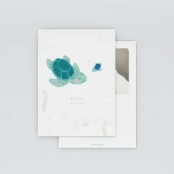 Faire-part Naissance Animaux | Faire-part Naissance Garçon^Planet cards Bébé Tortue Garçon