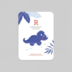 Faire-part Naissance Animaux | Faire-part Naissance Garçon^Planet cards Bébé Triceratops