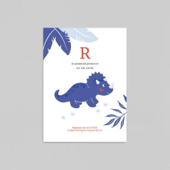 Faire-part Naissance Animaux | Faire-part Naissance Garçon^Planet cards Bébé Triceratops