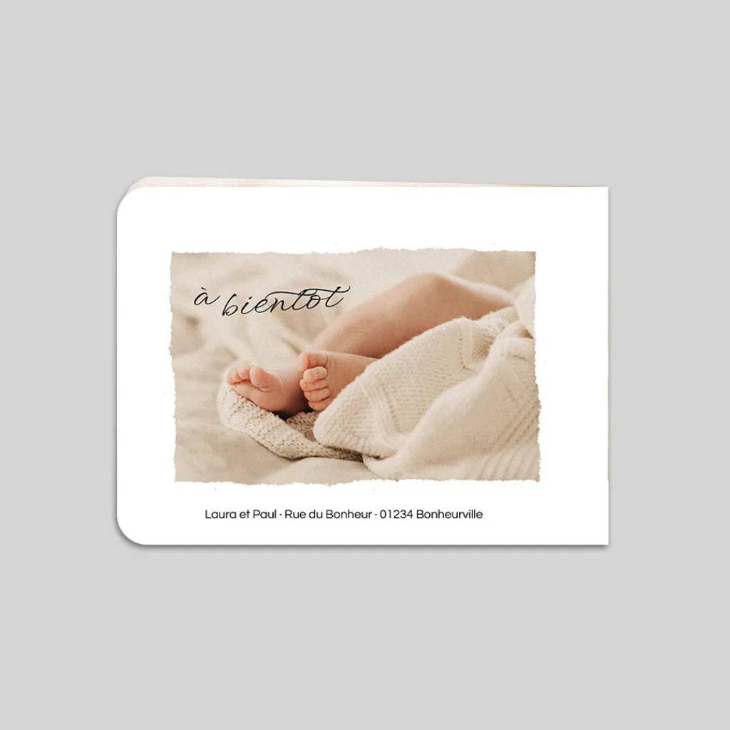 Faire-part Naissance Fille^Planet cards Belle Calligraphie