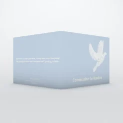 Faire-part Communion^Planet cards Belle colombe blanche