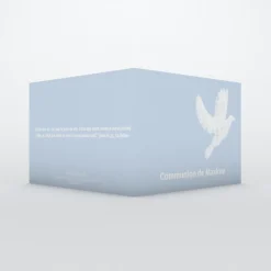 Faire-part Communion^Planet cards Belle colombe blanche