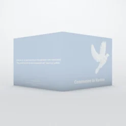 Faire-part Communion^Planet cards Belle colombe blanche