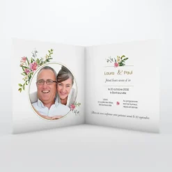 Carte Invitation Noces D'or | Carte Invitation Noces D'or^Planet cards Belle Couronne Nature