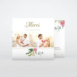 Carte Remerciement Mariage Champêtre^Planet cards Belle Nature