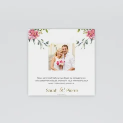 Carte Remerciement Mariage Champêtre^Planet cards Belle Nature