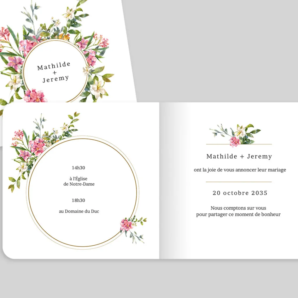 Faire-part Mariage Champêtre | Gamme Complète^Planet cards Belle Nature