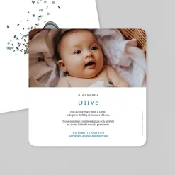Créations En Collaboration | Faire-part Naissance Garçon^Planet cards Béguin et Petites Feuilles