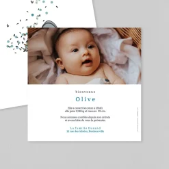 Créations En Collaboration | Faire-part Naissance Garçon^Planet cards Béguin et Petites Feuilles