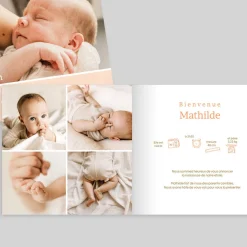 Faire-part Naissance Fille^Planet cards Bienvenue Et Petites Fleurs