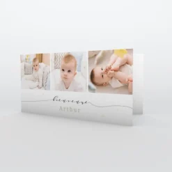 Faire-part Naissance Garçon^Planet cards Bienvenue étoilée