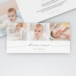 Faire-part Naissance Garçon^Planet cards Bienvenue étoilée