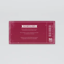Carte Invitation Anniversaire Adulte Vintage^Planet cards Billet VIP