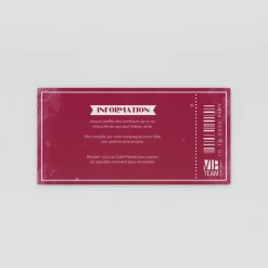 Carte Invitation Anniversaire Adulte Vintage^Planet cards Billet VIP