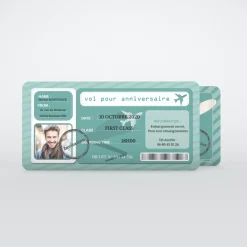 Carte Invitation Anniversaire Adulte Originale^Planet cards Billet vol avion