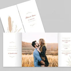 Faire-part Mariage Champêtre | Gamme Complète^Planet cards Blé Tendre