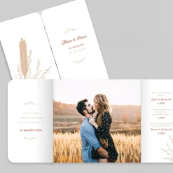 Faire-part Mariage Champêtre | Gamme Complète^Planet cards Blé Tendre
