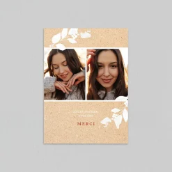 Carte Remerciement Confirmation^Planet cards Blanche Douceur