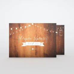 Coupon-réponse Mariage^Planet cards Bocal fleuri