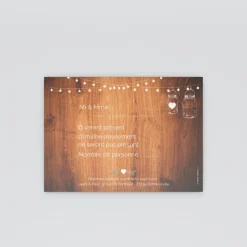 Coupon-réponse Mariage^Planet cards Bocal fleuri