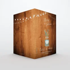 Livret De Messe Mariage^Planet cards Bocal fleuri