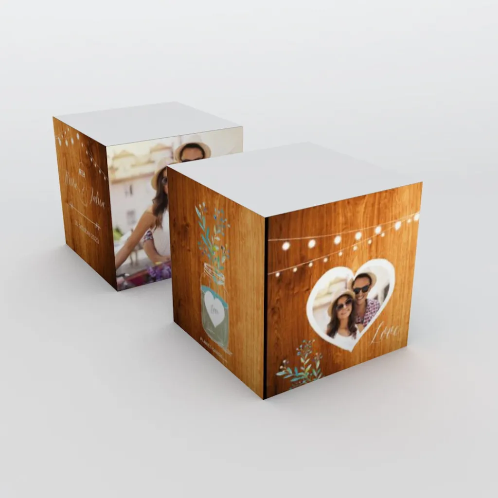 Boîte À Dragées Mariage^Planet cards Bocal fleuri